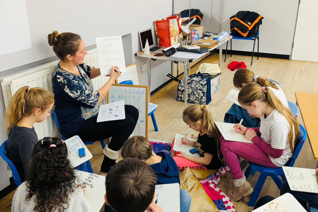 Students in Slovak School Cambridge