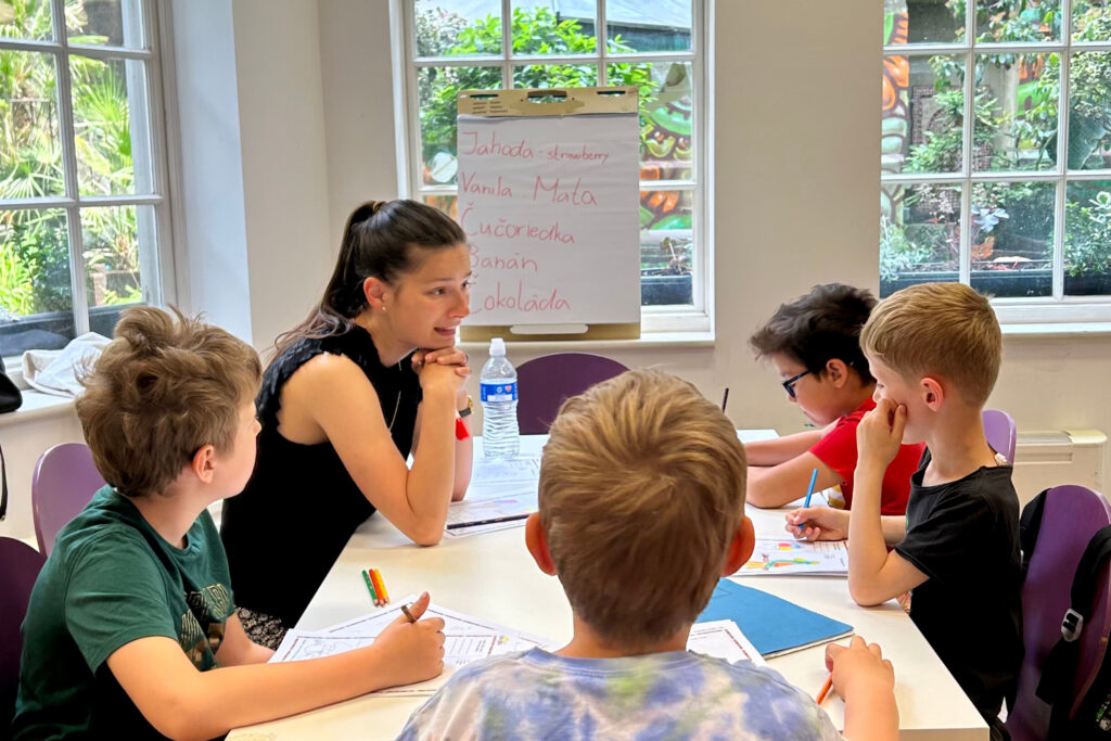 Students in Slovak School London - beginner class